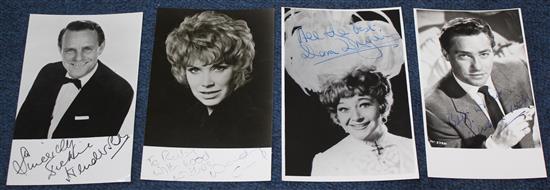 Collection of various signed photographs and autographs,